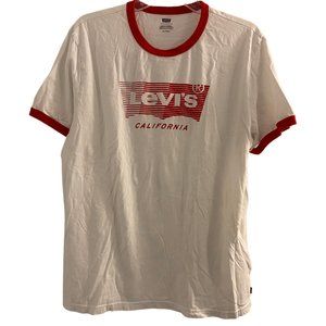 Levi’s California white T Shirt Vintage Logo sz XL